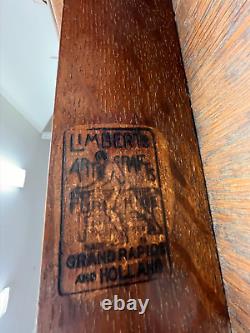 Antique LIMBERT Arts & Crafts Tiger Oak Desk