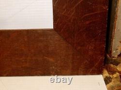 Antique Large Tiger Oak Arts And Crafts Picture Frame 37 By 24