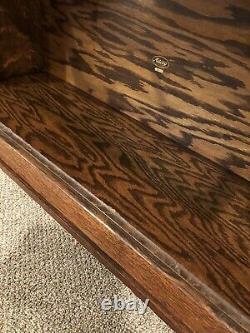 Antique Maceys Tiger Oak 3 section stackable Bookcase