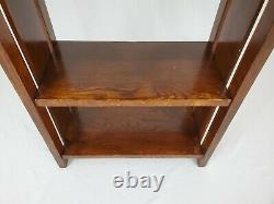 Antique Mission Arts & Crafts Oak Wood Bookcase Book Shelf Stickley Era Vintage