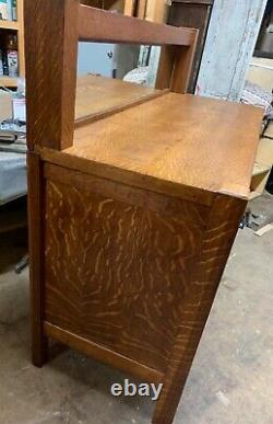 Antique Mission Arts & Crafts Tiger Oak Sideboard