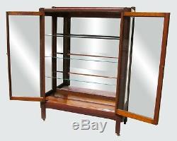 Antique Oak Arts & Crafts Bookcase / China Cabinet Lifetime Furniture Co