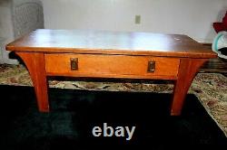 Antique Original Limbert Coffee Table Side Quartersawn Oak Tiger Arts & Crafts