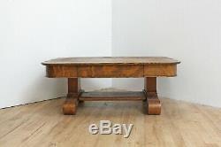 Antique Quarter Sawn Tiger Oak Coffee Table American Empire Golden Oak Furniture
