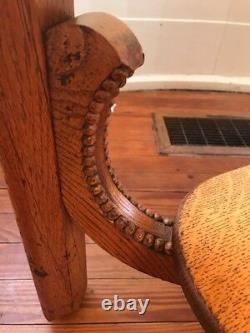 Antique Quarter Sawn/Tiger Oak Western Type style Table