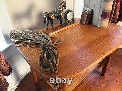 Antique Quarter Sawn/Tiger Oak Western Type style Table
