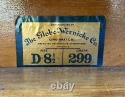 Antique Quartersawn Tiger Oak 299 Globe Wernicke Barrister Stacking Bookcase