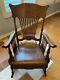 Antique Rocking Chair 1903 Tiger Oak Beautifully Restored Excellent Condition
