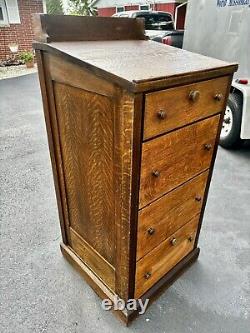 Antique Schoolmasters Desk Lectern Solid Quarter-Sawn Tiger Oak c. 1900