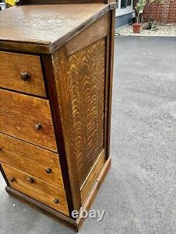 Antique Schoolmasters Desk Lectern Solid Quarter-Sawn Tiger Oak c. 1900