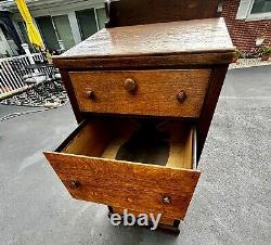 Antique Schoolmasters Desk Lectern Solid Quarter-Sawn Tiger Oak c. 1900