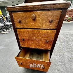 Antique Schoolmasters Desk Lectern Solid Quarter-Sawn Tiger Oak c. 1900