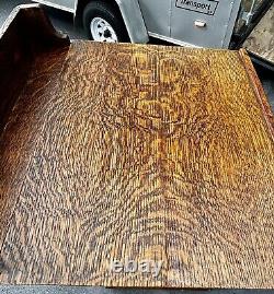 Antique Schoolmasters Desk Lectern Solid Quarter-Sawn Tiger Oak c. 1900