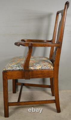 Antique Set of 6 Oak Dining Chairs by Paine #21792