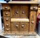 Antique Singer Sewing Machine 5 Drawer Tiger Oak Cabinet Exceptional Condition