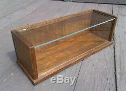 Antique Solid Tiger Oak or Quarter Sawn Oak Table Top Display Show Case 1930s