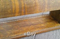 Antique Solid Tiger Oak or Quarter Sawn Oak Table Top Display Show Case 1930s