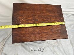 Antique Three Tier Table with two bottom shelves Dark Oak Barley Twist legs