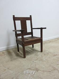 Antique Tiger Mission Oak Childs Lounge Arm Chair Art Crafts