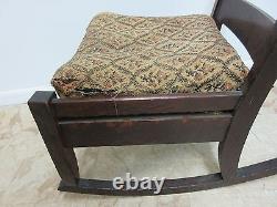 Antique Tiger Mission Oak petite Childs Rocker Rocking Chair Carpet Cutter