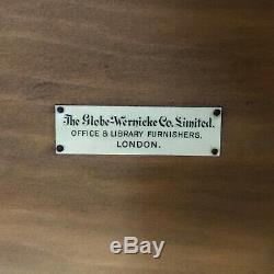 Antique Tiger Oak 5 Section Globe Wernicke Barrister Bookcase