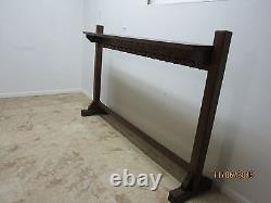 Antique Tiger Oak Art Crafts Mission School House Coat Rack Hat Industrial A