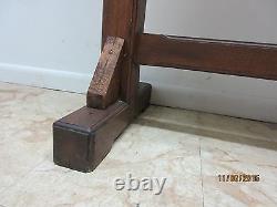 Antique Tiger Oak Art Crafts Mission School House Coat Rack Hat Industrial A