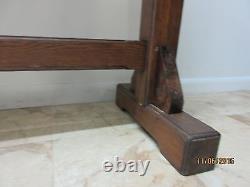 Antique Tiger Oak Art Crafts Mission School House Coat Rack Hat Industrial A