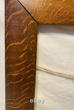 Antique Tiger Oak Arts & Crafts Frame Quarter Sawn Wide 23x19 Fits 16x12