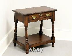 Antique Tiger Oak Colonial Accent Table
