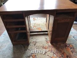Antique Tiger Oak Desk
