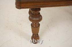 Antique Tiger Oak Dining Table, 3 leaves, 5 legs, American 1910, B691
