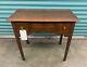 Antique Tiger Oak Dressing Vanity Table Lowboy W 3 Drawers & Key, C1750-1780