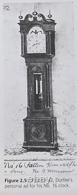 Antique Tiger Oak Durfee Pattern 42 Attributed Grandfather Clock Tall Case