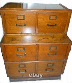 Antique Tiger Oak File Cabinet Possible FREE DELIVERY Stackable Six Drawer