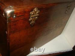 Antique Tiger Oak Gerstner & Sons Machinist Oak Tool Box 7 Drawers 20 X 12 X 9
