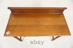 Antique Tiger Oak Hall Table, Server, Sofa Table, Scotland 1910, H803