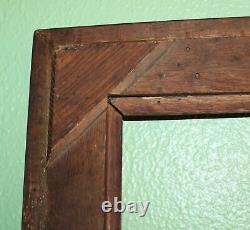 Antique Tiger Oak Heavy Wood Picture Frame For 16x20 Photo Or Painting Patina