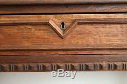 Antique Tiger Oak Ladies Writing Table Desk with Drawer Art Deco Local Pickup