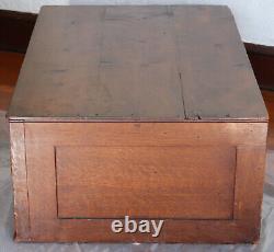 Antique Tiger Oak Map Cabinet Section 39.6 x 26.5 x 15.1 / Blueprint cabinet