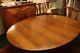 Antique Tiger Oak Oval Dining Table, Carved Lion Feet, With 2 Leaves 86
