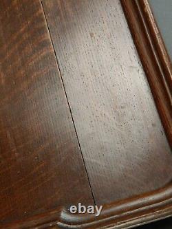 Antique Tiger Oak Wood Serving Tray 19th Century