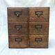 Antique Tiger Oak, Six Drawer, Fully Restored Library Card Catalog