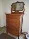 Antique Tiger Oak Dresser With Original Mirror $599. Obo
