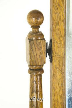 Antique Vanity, Tiger Oak, Mirrored, Scotland 1930, Antique Furniture, B847 REDUCED