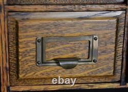 Antique Victorian Oak Raised Panel Tiger Sawn Roll Top Desk #21863