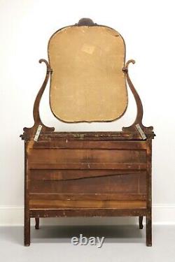 Antique Victorian Quartersawn Tiger Oak Dresser with Mirror