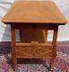 Antique Victorian Solid Tiger Oak Carved Pastry Table Great Crisp Carvings