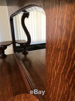 Antique Victorian Tiger Oak Sideboard / Buffet EXCELLENT CONDITION