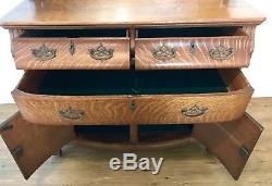 Antique Victorian Tiger Oak Sideboard / Buffet EXCELLENT CONDITION